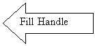 Left Arrow: Fill Handle