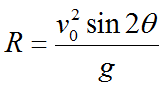 range formula