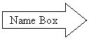 Right Arrow: Name Box